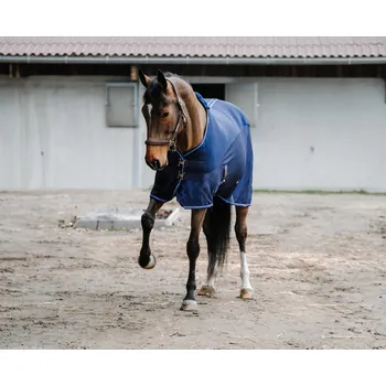 Deka pro koně EQUITHÈME Deka odpocovací Classic Equithème, síťovaná, navy Délka zad: 125 cm