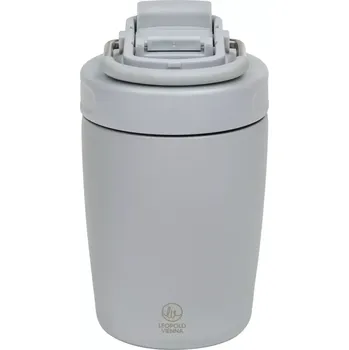 LEOPOLD VIENNA Moshi Termo hrnek Coffee-to-go, šedý, objem: 0,35 litru, výška: 158 mm