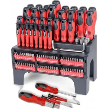 Šroubovák Zestaw ŚRUBOKRĘTÓW wkrętaków BITÓW 122 SZT. PRVKŮ VE STOJANU