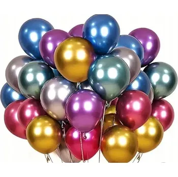 Balónek Barevné latexové balónky 27 cm 50 Ks na narozeniny