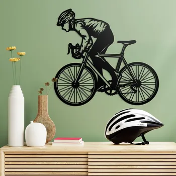 Obraz DUBLEZ Dárek pro cyklistu - Dřevěný obraz na zeď 23 x 21 cm Cyklista