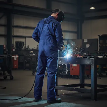 montérky Portwest Kalhoty BIZWELD WELDON lacl, modré Velikost XXXL modrá