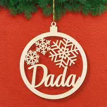 Dřevěná vánoční koule se jménem | DUBLEZ