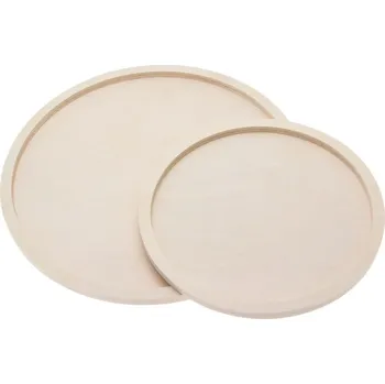 Stafil Dřevěný podnos kulatý (2ks)