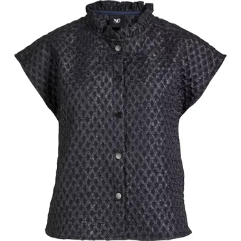 Dámská halenka Halenka Nu Denmark 8502-46 modrá na knoflíky Velikost: 36