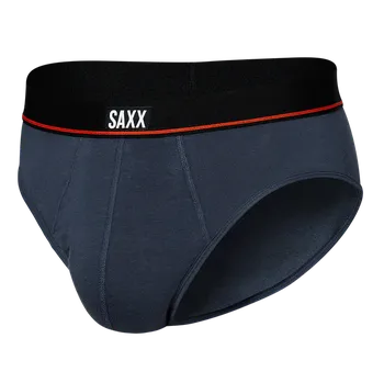 Boxerky Saxx Non-Stop Stretch Cotton Boxer Brief Fly Deep Navy