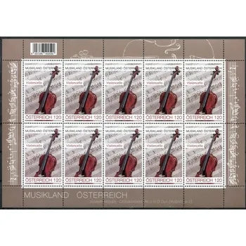 Poštovní známka Österreich post (2023) MiNr. 3700 ** (PL) - Rakousko - Violoncello