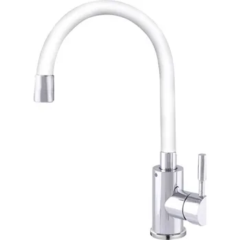 Vodovodní baterie Mixxus Dřezová baterie, SUS-011 CHROME REFL.WHITE, bílá + ECO Taška z recyklované bavlny v hodnotě 119,-