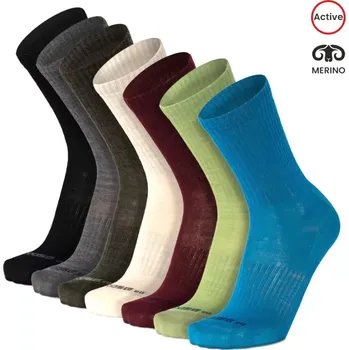 Pánské termo ponožky BESKYD MONO jednobarevné merino ponožky Moose