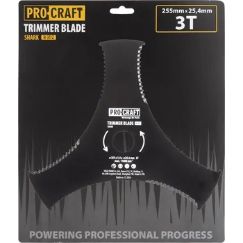 Zahradní technika Nůž křovinořezu (D255*25.4) 3T vroubkovaný PROCRAFT