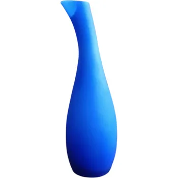 Váza Skleněná váza 25 cm Varianta: Modrá Poškozený obal,bez obalu