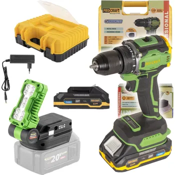 Aku šroubovák Procraft PA18Pro s LED reflektorem LL20bb