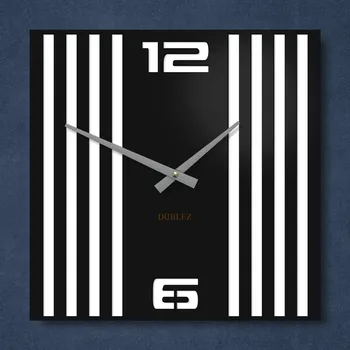 Hodiny 3D hodiny na zeď - Urban Lines, Bílá | DUBLEZ
