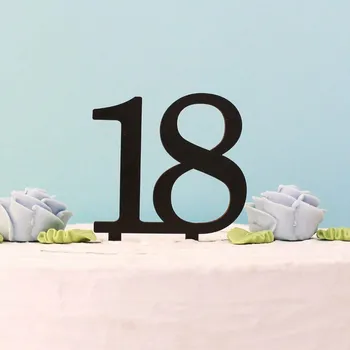 Obraz Dřevěný zápich do dortu - číslo 18 | DUBLEZ