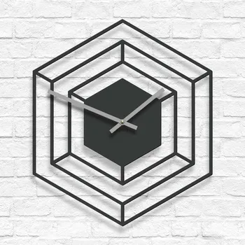 Hodiny Levné nástěnné hodiny - Factory, Antracitově-šedá | DUBLEZ