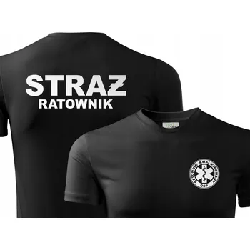 Pánské tričko Tričko HASIČI ZÁCHRANÁŘI OSP t-shirt černé