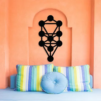 Obraz Dřevěný strom života na stěnu - Kabala, Černá | DUBLEZ