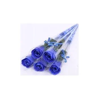 umělá květina Umělá Růže Květina jako Dárek k Příležitosti Modrá