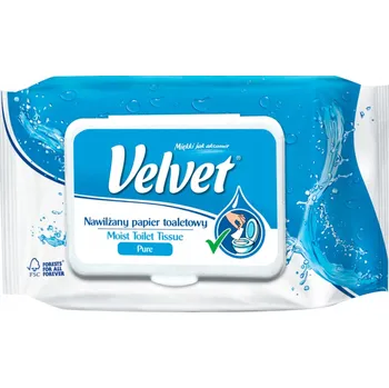 Toaletní papír Velvet vlhčený toaletní papír PURE 48 ks