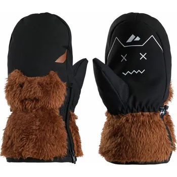 Rukavice Zanier Cuddly zimní rukavice - 0 - hnědá | černá - 2-3 Y