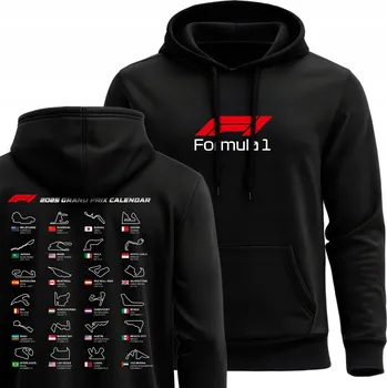 Pánská mikina MIKINA S KAPUCÍ F1 TRACKS 2025 MIKINA FORMULE 1 OKRUHY DÁREK PRO KLUKA