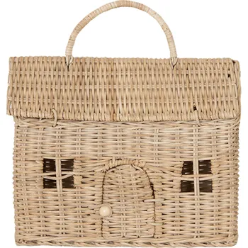 Kabelka Olli Ella Proutěný košík Casa Straw Olli Ella Rattan Casa Clutch Straw