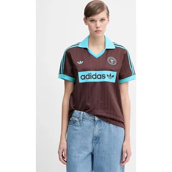 Pánská móda Tričko adidas Originals Football Tee JY3542 hnědá 88X, vel. M