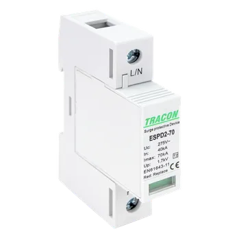 Přepěťová ochrana Tracon ESPD2-70-1P Svodič přepětí AC, typ T2odnímatelný modul (Tracon ESPD2-70-1P)