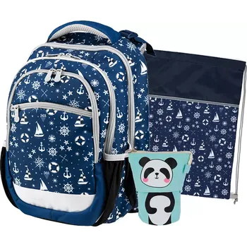 Školní batoh Školní set třídílný Junior Marine