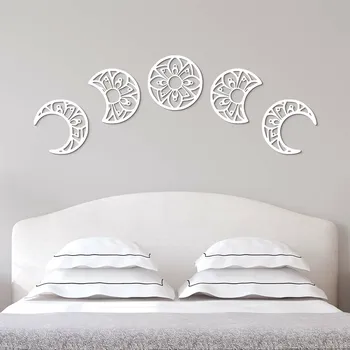 Lapač snů Vícedílný obraz ze dřeva - Měsíce, Bílá | DUBLEZ