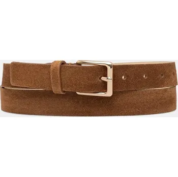 Opasek Semišový pásek Answear.LAB dámský, hnědá barva C-101.hak 82X, vel. ONE SIZE