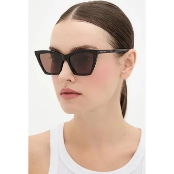 Sluneční brýle Alexander McQueen dámské, hnědá barva, AM0536S 88X, vel. 54