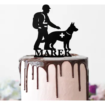 Obraz Zápich do dortu - Záchranář se psem | DUBLEZ