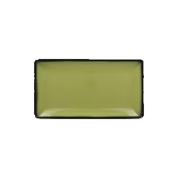 Talíř RAK Talíř servírovací obdélný 33,5 × 18,1 cm, zelená | RAK-LEEDRG33LG