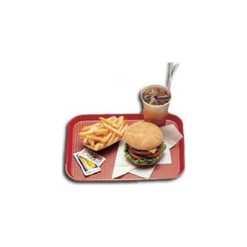 Fast food podnos 26,5 × 34,5 cm, červený