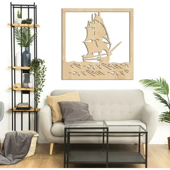 Obraz Dřevěný obraz - Plachetnice, Javor | DUBLEZ