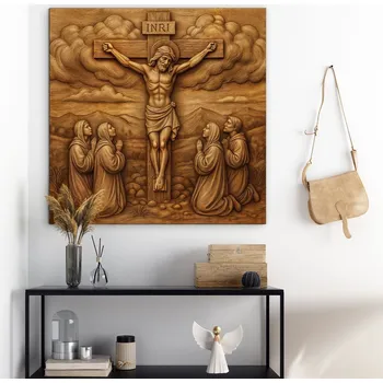 Obraz Svatý obraz na stěnu - Ukřižování Ježíše Krista | DUBLEZ