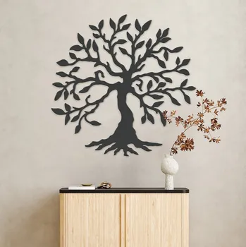 Obraz Strom života na zeď - Vita, Antracitově-šedá | DUBLEZ