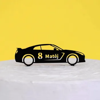 Obraz Dřevěný zápich na dort - Auto | DUBLEZ