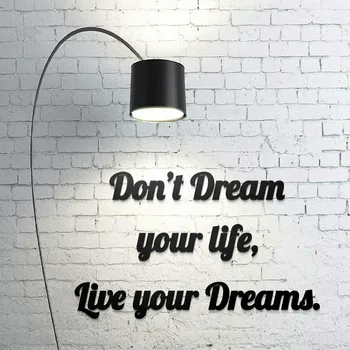 Samolepící dekorace Motivační citát v angličtině na povzbuzení | DUBLEZ