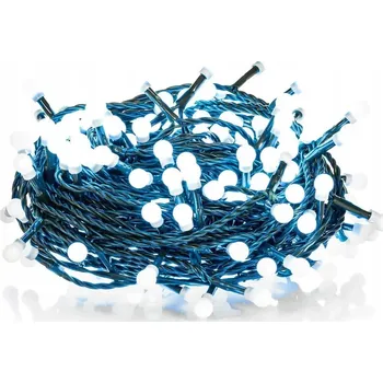 Vánoce Vánoční LED řetěz s kuličkami - Cherry, 21m, 210 LED diod, studená bílá