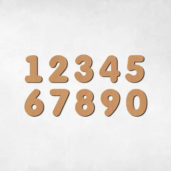 Dětská dřevěná vkládačka - Čísla | DUBLEZ