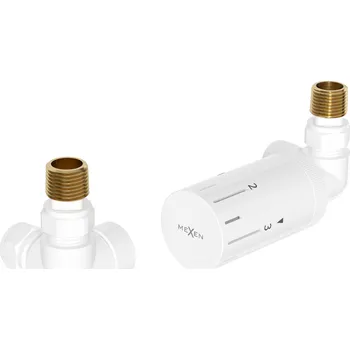 Mexen G05 termostatická sada s osovým připojením, bílá - W903-958-20 Připojovací sady