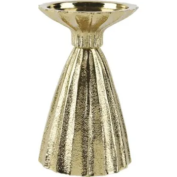 Svícen Svícen s podstavcem Ø 9 x 15 cm zlatý