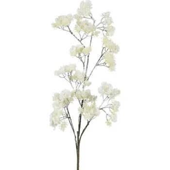 umělá květina Větev umělá 80 cm efekt námrazy