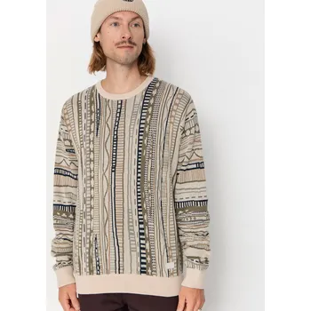 Pánský svetr Iriedaily Theodore Knit (cool olive) M, béžová