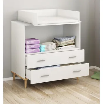 přebalovací pult a komoda Vcm Přebalovací pult Landos, dub medový