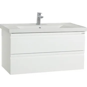 Koupelnový nábytek Vcm 2dílná umyvadlová skříňka Silora XL, bílá