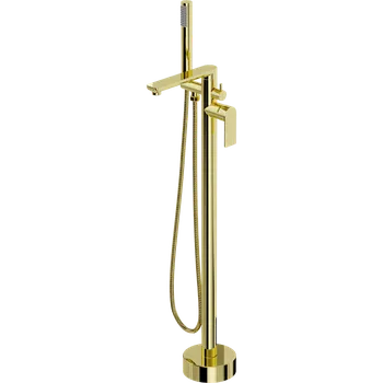 Vodovodní baterie Mexen Leda volně stojící vana baterie, zlatá - 75633-50 Vanovo-sprchové baterie