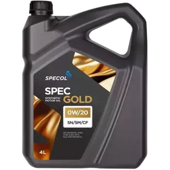 Motorový olej SPECOL SPEC GOLD SYNTHETIC SN/SM/CF 0W/20 4L